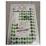Gueevin 1200 Pcs Glitter Shamrock Stickers Mini St. Patrick