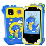 Kids Phone for Girl Toys, Christmas Birthday Gifts for Age 3-10 Year Old Girls Boys Toys, Kids Toddler Smart Phone, Detective Educational Learning Toys with 2.8" Touchscreen, Music Video Game (Blue) -