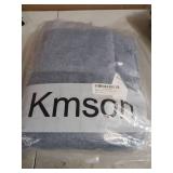 Kmson 3 Pcs Ombre Bathroom Rugs Set with U-Shaped Mat, Non Slip,Quick Drying, Ultra Soft and Water Absorbent Bath Carpet for Bedroom Floor Living Room,Machine Washable,Blue - Retail: $34