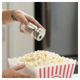 Salt and Pepper Shakers Set with Adjustable Pour Holes by CHEFVANTAGE - Stainless Steel - Retail: $25