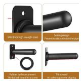 KDNVPS Wall Mounted Weight Plate Holder for 2" Olympic Plates, Heavy Duty Steel Weight Rack Storage, Space Saving Wall Mount Home Gym Organizer (2 Inch Rounded End, Pack of 4) - Retail: $43