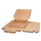 PHAREGE 13x10x3 inch Shipping Boxes Bulk 25 Pack Brown, Tab Lock Tuck Top Mailer Boxes for Packaging Small Business, Medium Cardboard Gift Boxes for Wrapping Mailing Present - Retail: $33