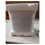 BOBOMOMO 24" Farmhouse Resin Table Lamp Set of 2, Vintage Lamps for Living Room Bedroom with Linen Shades, Traditional Rustic Bedside Lamps Retro Table Lamps for Living Room, Bedroom, Office - Retail: