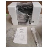 Kitchen in the box Stand Mixer,3.2Qt Small Electric Food Mixer,6 Speeds Portable Lightweight Kitchen Mixer for Daily Use with Egg Whisk,Dough Hook,Flat Beater (Black) - Retail: $80