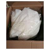 Eleeferri 3pcs Giant Artificial Flower Poppy Floor Standing 4.6ft / 5.2ft /5.9 ft, Adjustable for Wedding Decoration Reception, Background Backdrop Photo Props, Shop Window (White) - Retail: $68