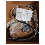 Aktines Kitchen Faucet with Built-in Soap Dispenser and Pull Down Sprayer, High Arc Stainless Steel Faucet for Kitchen, Wet Bar, Laundry, Outdoor, or RV Sinks, Polished Chrome - Retail: $65