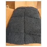 Uttermara Weighted Blanket for Adults Queen Size 20lbs 60x80 inches, Dual Sided Soft Jacquard Sherpa Weighted Blankets, Thick Heavy Blanket for Sleeping and Calming, Dark Grey