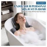 Full Body Bath Pillow for Bathtub, Thick & Luxury Bathtub Cushion with 192 Suction Cups, Bathtub Pillows for Head & Neck, Back Support, Ideal Bath Accessories for Women