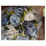 NUPTIO Flower Ball Arrangement Bouquet - 10 Pcs 9.5 inch Diameter Dusty Blue Fake Flowers Roses Balls for Centerpieces Tables - Artificial Rose Arrangements for Wedding Centerpiece Table Decorations -