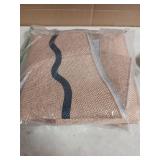 Sungea Outdoor Patio Rug 5x7 Washable Easy Jute Rug, Non-Skid Scalloped Geometric Floor Mats for Living Room, Neutral Modern Foldable Low-Pile Minimalism Carpet for Bedroom Backyard Home Decor - Retai