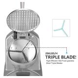 BI-DTOOL Shaved Ice Machine 380W Electric Ice Crusher Triple Blades Ice Crusher Shaver 286lbs/hr Snow Cone Machine 1500 RPM Stainless Steel Ice Shaver Ice Shaving Machine for Home and Commercial