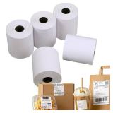 Moqra Sticky Thermal Receipt Paper Rolls (80mm) 3 1/8" x 170