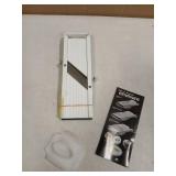 Benriner Mandoline Slicer, with 4 Japanese Stainless Steel Blades, BPA Free, New Model - Retail: $47