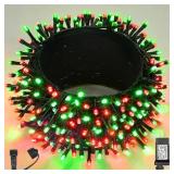 WBao Christmas Lights Indoor Outdoor 300LED 108ft, Super Bright LED Christmas String Lights with UL Certified, 8 Modes, Timer, Connectable & Waterproof for Trees, Patio, Xmas Party Decor, Red Green - 