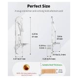 Vibit 28 Pcs Clear Plastic Cabinet Shelf Pegs, 6 mm Self-Locking Shelf Support Pegs Shelf Brackets for 3/4 Inch Thick Shelves, Cabinet Shelf Clips Cabinet Shelf Pins for Wood Shelving - Retail: $7