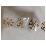 Gold Snowflake Window Clings 1 Roll
