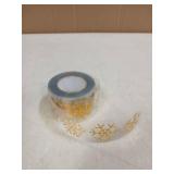 Gold Snowflake Window Clings 1 Roll