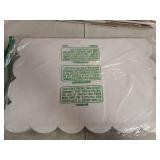 Mooliwe Scalloped Felt Bulletin Board 24 x 18 Inches Foldable Camel Pin Cork Board Alternative for Wall, 2