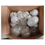 Knitgrip 24 Pcs Christmas Iridescent Ornaments Balls Clear Plastic Bubbles Hanging Filled Ornaments Hanging Shatterproof Rainbow Ball Set DIY Craft for Christmas Tree Birthday Wedding Party Decor - Re
