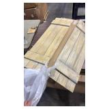 2 Pcs Farmhouse Wall Mounted Paulownia Wood Window Shutter 36\' x 11'' for Window - Retail: $39 2 Pcs Farmhouse Wall Mounted Paulownia Wood Window Shutter 36\' x 11'' for Window - Retail: $39