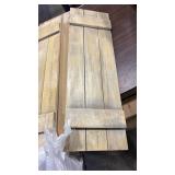 2 Pcs Farmhouse Wall Mounted Paulownia Wood Window Shutter 36\' x 11'' for Window - Retail: $39 2 Pcs Farmhouse Wall Mounted Paulownia Wood Window Shutter 36\' x 11'' for Window - Retail: $39