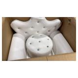 Children Upholstered Princess Sofa W/ Ottoman Diamond Decoration Toddler Chair - Retail: $0 Children Upholstered Princess Sofa W/ Ottoman Diamond Decoration Toddler Chair - Retail: $0