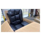 CostwayBlack Faux Leather Upholstery Kids Recliner w/Cup Holders & Side Pockets - Retail: $0 CostwayBlack Faux Leather Upholstery Kids Recliner w/Cup Holders & Side Pockets - Retail: $0