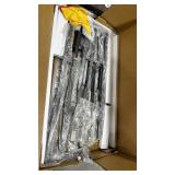 Costway 2 PCS 5 Tier Ladder Shelf 71'' Wall-Mounted Bookshelf Display Storage Organizer Brown - Retail: $0 Costway 2 PCS 5 Tier Ladder Shelf 71'' Wall-Mounted Bookshelf Display Storage Organizer Brown - Retail: $0