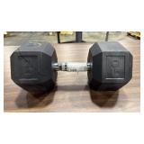 (Damage around all of one of the plates) CAP Barbell 60lb Coated Hex Dumbbell Single - Retail: $194 (Damage around all of one of the plates) CAP Barbell 60lb Coated Hex Dumbbell Single - Retail: $194