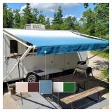 RV Awning Fabric Replacement Standard Grade Premium Vinyl (17'(Fabric 16'2\'), Blue Fade) - Retail: $144 RV Awning Fabric Replacement Standard Grade Premium Vinyl (17'(Fabric 16'2\'), Blue Fade) - Retail: $144