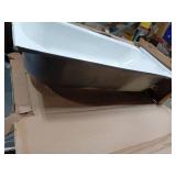 Bootz 14.25 in. H X 30 in. W X 60 in. L White Bathtub - Retail: $219