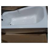 Maui 60 in. x 30 in. Alcove Soaking Bathtub with Left Drain in White - Retail: $309