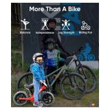 KRIDDO Toddler Balance Bike 2 Year Old, Age 18 Months to 5 Years Old, 12 Inch Push Bicycle with Customize Plate (3 Sets of Stickers Included), Steady Balancing, Gift Bike for 2-3 Boys Girls, Red - Ret