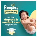 Pampers Swaddlers Diapers, Size 0 (up to 10 lbs), 84 Count, Absorbent, Keeps Baby Dry and Comfortable, Skin Safe Disposable Baby Diaper (Packaging May Vary) - Retail: $30