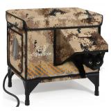 Sturdy Outdoor Heated Cat House for Winter, Insulated Heated Cat House for Outside with Two Door, Feral Cat Shelter with Waterproof Awning, Outdoor Cat House Barn Stray Kitty - Retail: $84