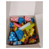 Chshhuao 50 Pcs Funny Blowouts Blow Horns Birthday Party Whistles New Years Party Favors - Retail: $8