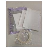 KEIFIN Press On Nail Storage Organizer Binder with 8 Insert Pages - A5 Size Reusable Fake Nail Swatch Collecting Book Polish Color Display Holder Container with Tape and Zipper Pocket (PURPLE) - Retai