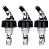 Automatic Measured Bottle Pourer - Pack of 3, 1 oz (30 mL) Quick Shot Spirit Measure Pourer Drinks Wine Cocktail Dispenser Home Bar Tools - PORE0016 (3) - Retail: $8