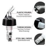 Automatic Measured Bottle Pourer - Pack of 3, 1 oz (30 mL) Quick Shot Spirit Measure Pourer Drinks Wine Cocktail Dispenser Home Bar Tools - PORE0016 (3) - Retail: $8