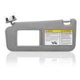 Driver Left Side Sun Visor Compatible with Toyota RAV4 2006 2007 2008 2009 2010 2011 2012 2013 with Light Replace 74320-42501-B2 Gray - Retail: $19