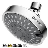 HOPOPRO 5-Mode High Pressure Shower Head - The Washington Post, NBC News, Today TV Show Recommended - High Flow Fixed Showerheads (4 Inch Chrome) - Retail: $20