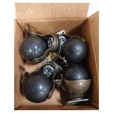 2 Inch Antique Brass Ball Casters, Vintage Caster Wheels, Swivel Plate Caster with Brake, Set of 4 Furniture Wheels for Sofa, Coffee Table, Cabinet, Kitchen Cart - Retail: $15