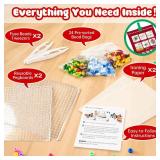 Rocollos Fuse Beads Pegboards Kit - Advent Calendar with 24 Element Designs & Ironing Paper for Kids, Girls, Family Craft Activities - Retail: $26