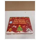 Rocollos Fuse Beads Pegboards Kit - Advent Calendar with 24 Element Designs & Ironing Paper for Kids, Girls, Family Craft Activities - Retail: $26