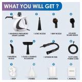 Handheld Steam Cleaner with 14-Piece Accessory Set, Steam Cleaner for Home Use, Portable Steamer for Cleaning Car Upholstery Tile Grout Home - Retail: $28