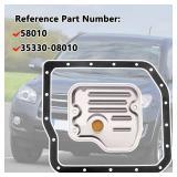 35330-08010 Automatic Transmission Filter Oil Strainer Compatible with Toyota Avalon Camry Corolla Highlander Matrix RAV4 Sienna,Compatible with Lexus ES300 ES330 RX330 RX350 3533008010 - Retail: $11