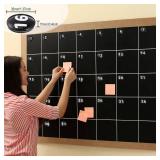 1-31 Magnetic Numbers Colored Glass Calendar Magnets for Whiteboard Dry Erase Board Fridge Schedule Refrigerator(Black,1.38",Digital) - Retail: $18