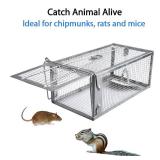 Gingbau Rat Chipmunk Trap Humane Live Mouse Vole Cage Trap - Retail: $17