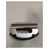 Nish Salad Choppers Mezzaluna Choppers with Protective Cover Mincing Knives Vegetable Knife Mezzaluna Mincer Double Blade Stainless Steel for Home Kitchen & Restaurant - Retail: $10