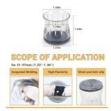 24 Pcs Chair Leg Floor Protectors, Silicone Felt Furniture Leg Cover Pad for Protecting Floors from Scratches and Noise (Fit 31 to 37mm),HOME MASTER HARDWARE - Retail: $17